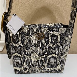 Snake Print Shoulder Bag